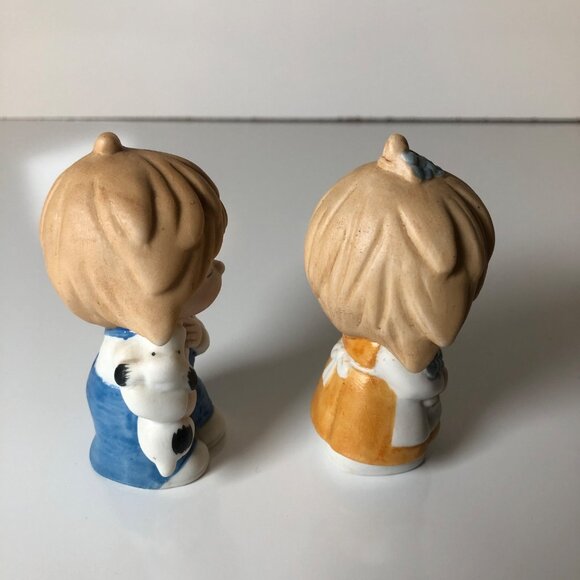 Vintage Children Figurines Boy and Girl Made in Japan Home Decor Collectible - Picture 5 of 7